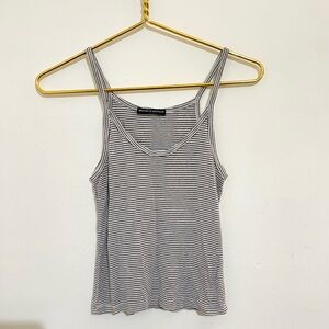 Brandy Melville striped one size classic spaghetti strap tank top